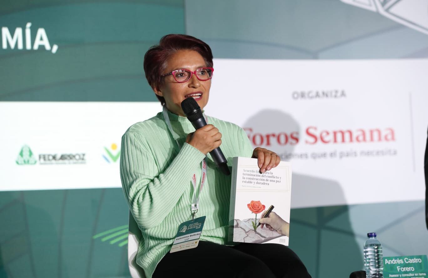 Valentina Beltrán, Firmante del acuerdo de paz y lideresa proyectos productivos de reincorporación comunitaria rurales y urbanos