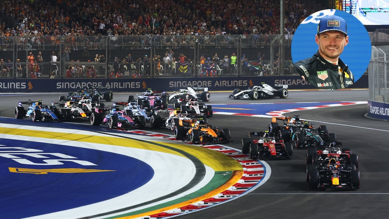Max Verstappen en el Gran Premio de Singapur.