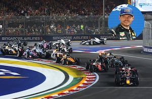Max Verstappen en el Gran Premio de Singapur.