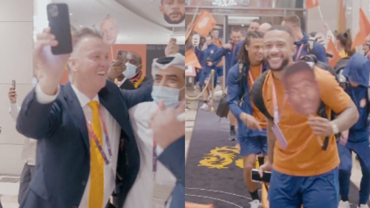 Selección de Países Bajos celebrando