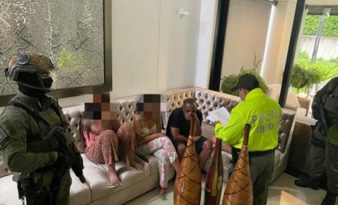 Fotografía del operativo realizado por la Policía.