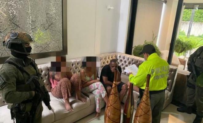 Fotografía del operativo realizado por la Policía.