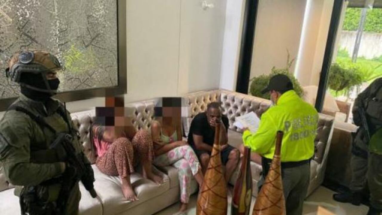 Fotografía del operativo realizado por la Policía.