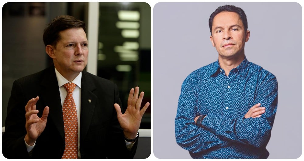 El exministro Wilson Ruíz y René Guarín.