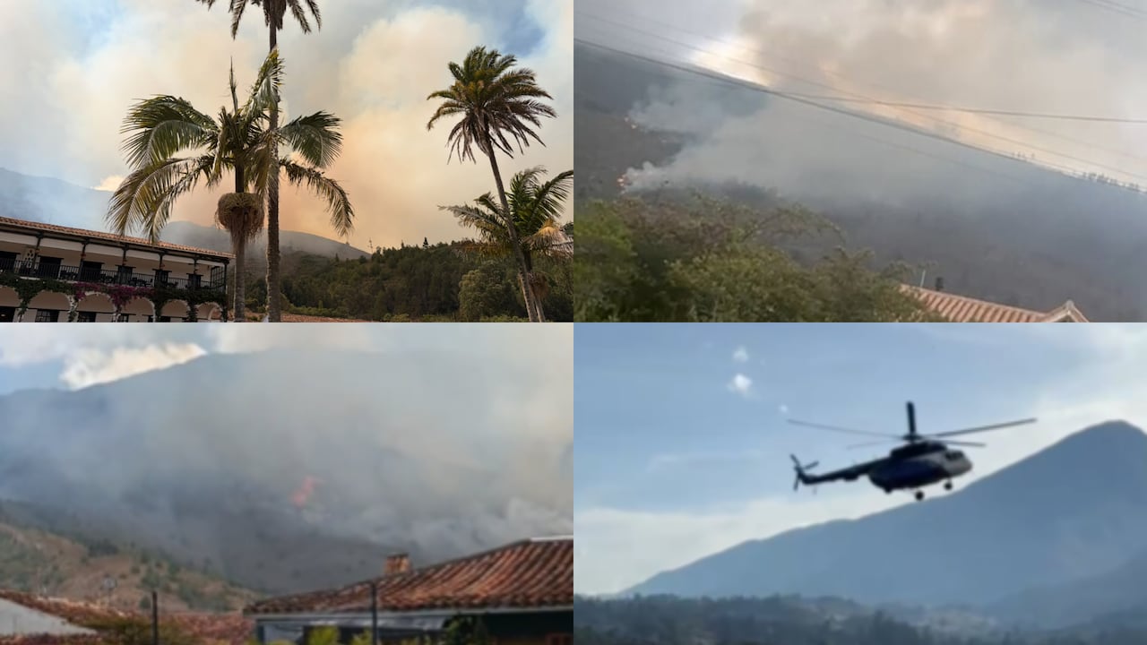 Voraces incendios se registran en Villa de Leyva desde las últimas horas.