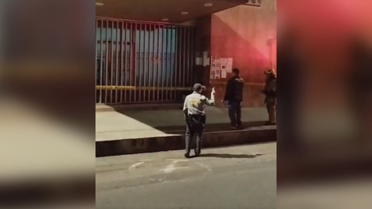 El área tuvo que ser acordonada para verificar el contenido del cilindro.