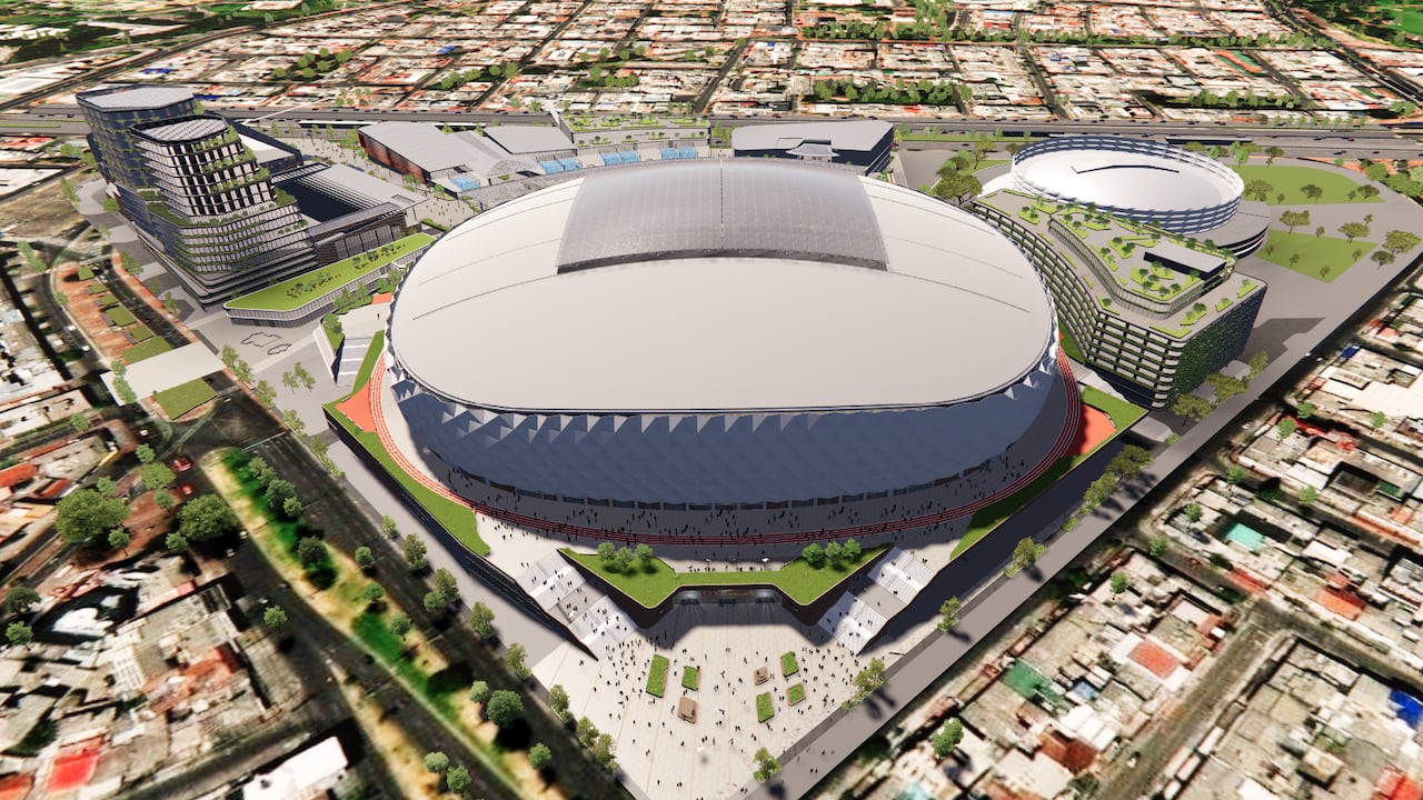 Render de lo que será el nuevo Estadio El Campín, en Bogotá