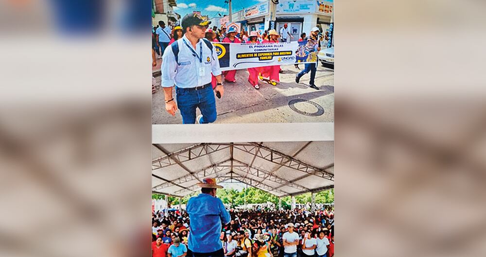 Pinilla participó en la marcha, mientras ponía en ejecución la orden de López.