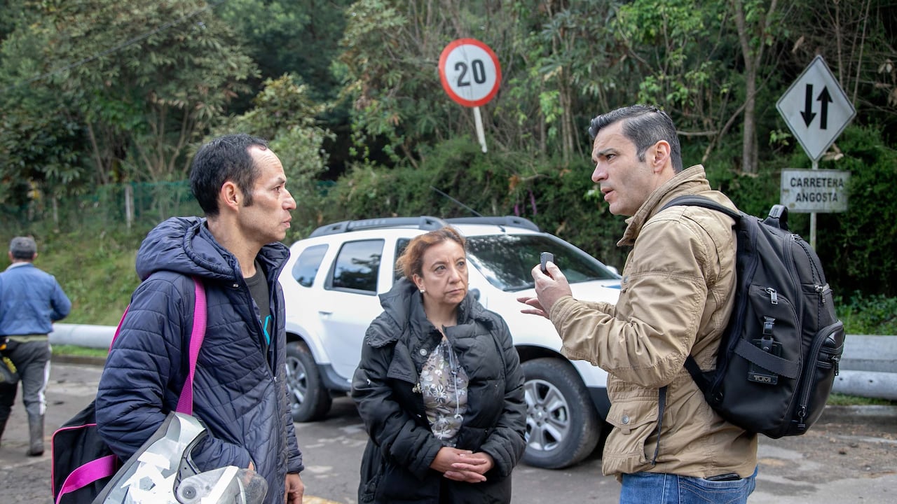 Juan Diego Alvira en la vía La Calera