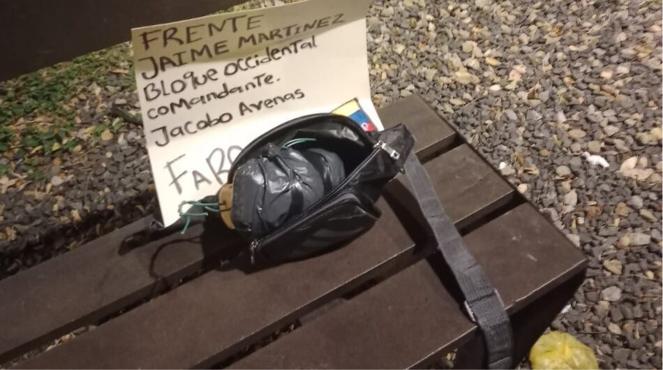 Carga explosiva hallada en Cali.