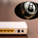 ¿Para qué sirve colocar una lata vacía de cerveza en el router?