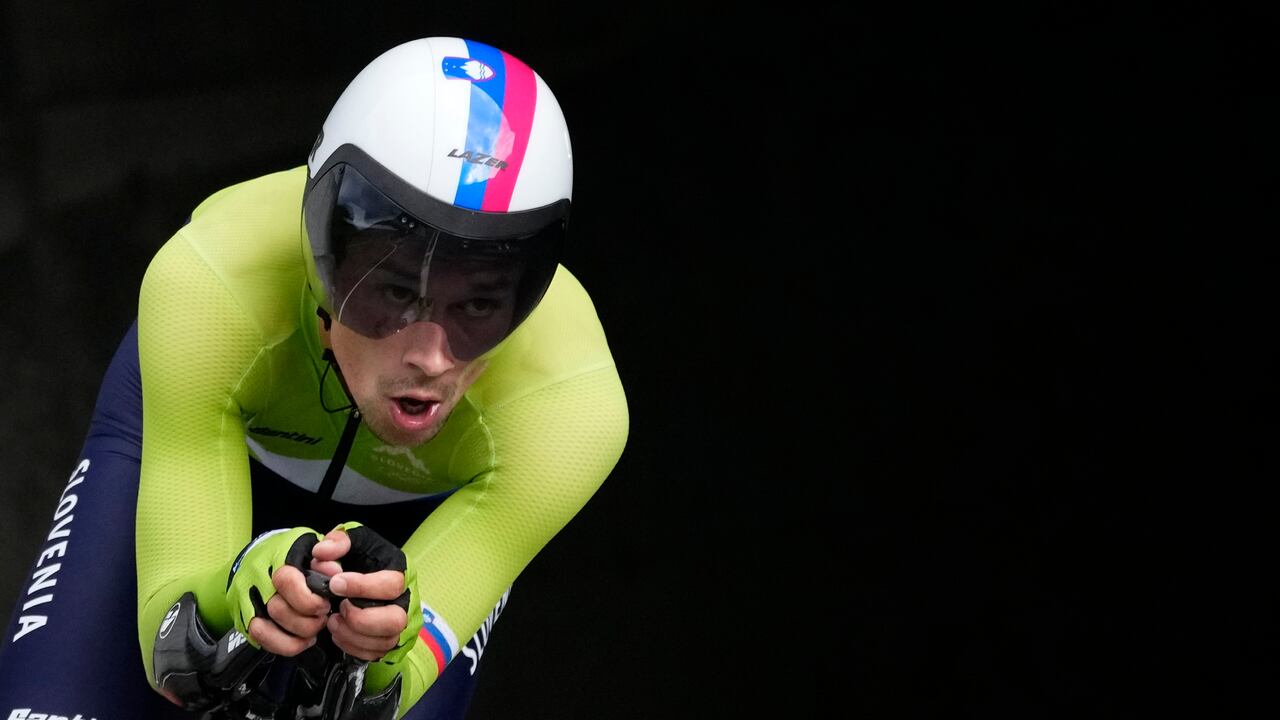 Primoz Roglic en los Juegos Olímpicos de Tokio 2020.