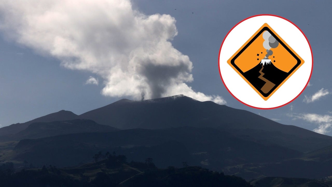 El volcán Puracé aumenta su actividad y el SGC declara la alerta naranja.