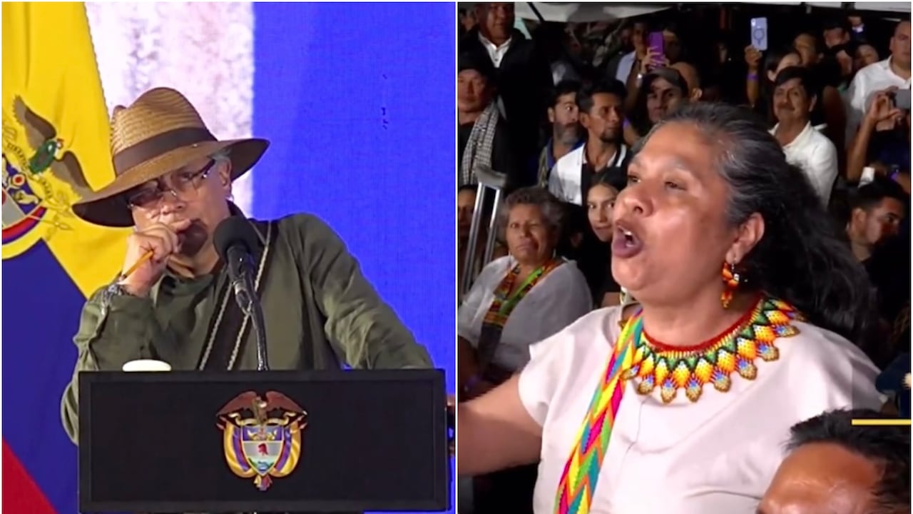 Gustavo Petro fue interrumpido en pleno evento público en el Huila