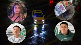 Diana Ospina y sus secuestradores.