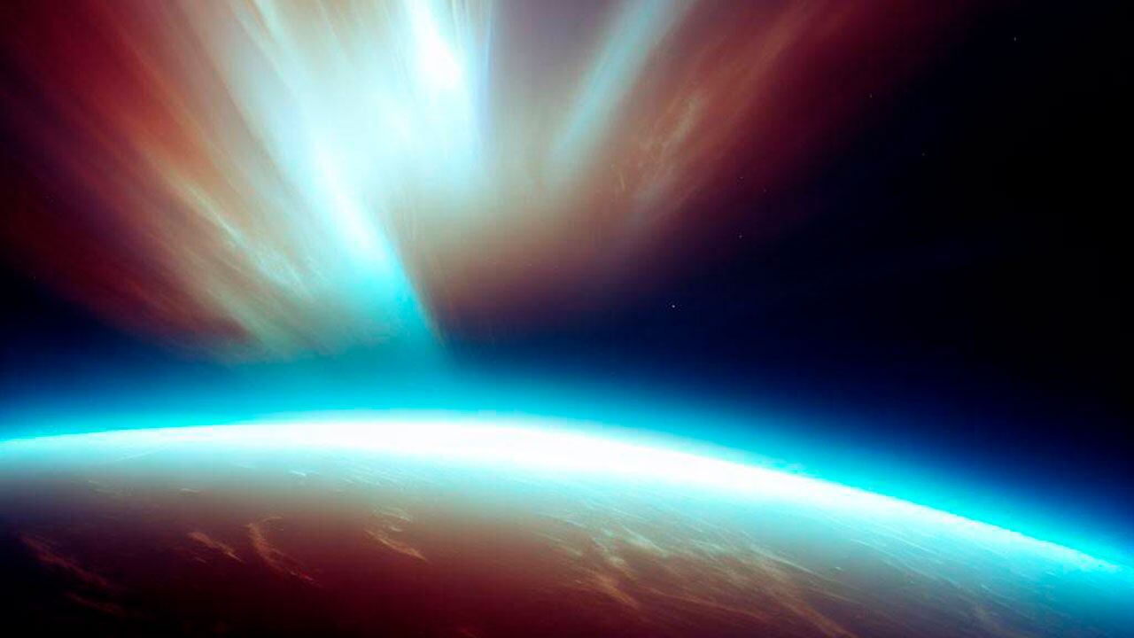 Ilustración de la estratosfera, generada por IA