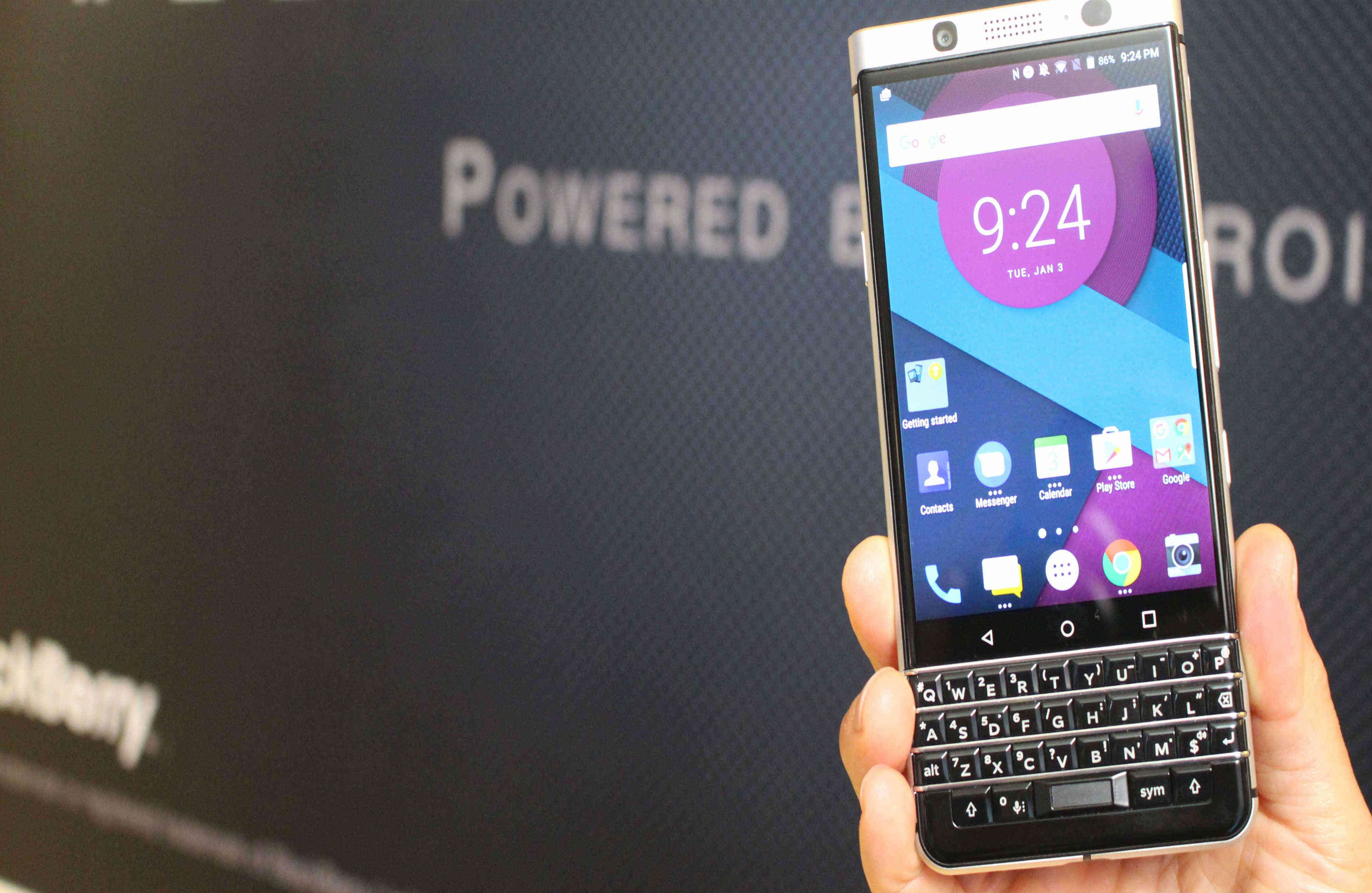 Blackberry regresa con su teclado Qwerty. Foto de AFP