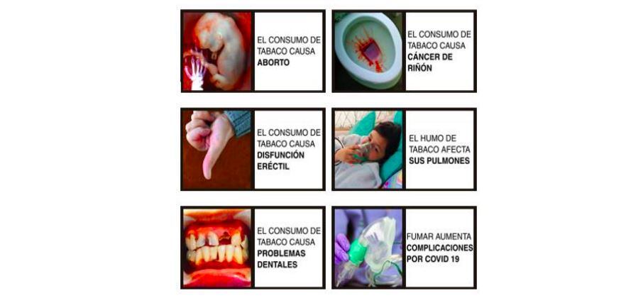 Estas son otras de las nuevas etiquetas que deberán incluir los empaques de cigarrillos. Entre otras, hacen referencia a problemas dentales, disfunción eréctil, aborto e incluso cáncer de riñón.