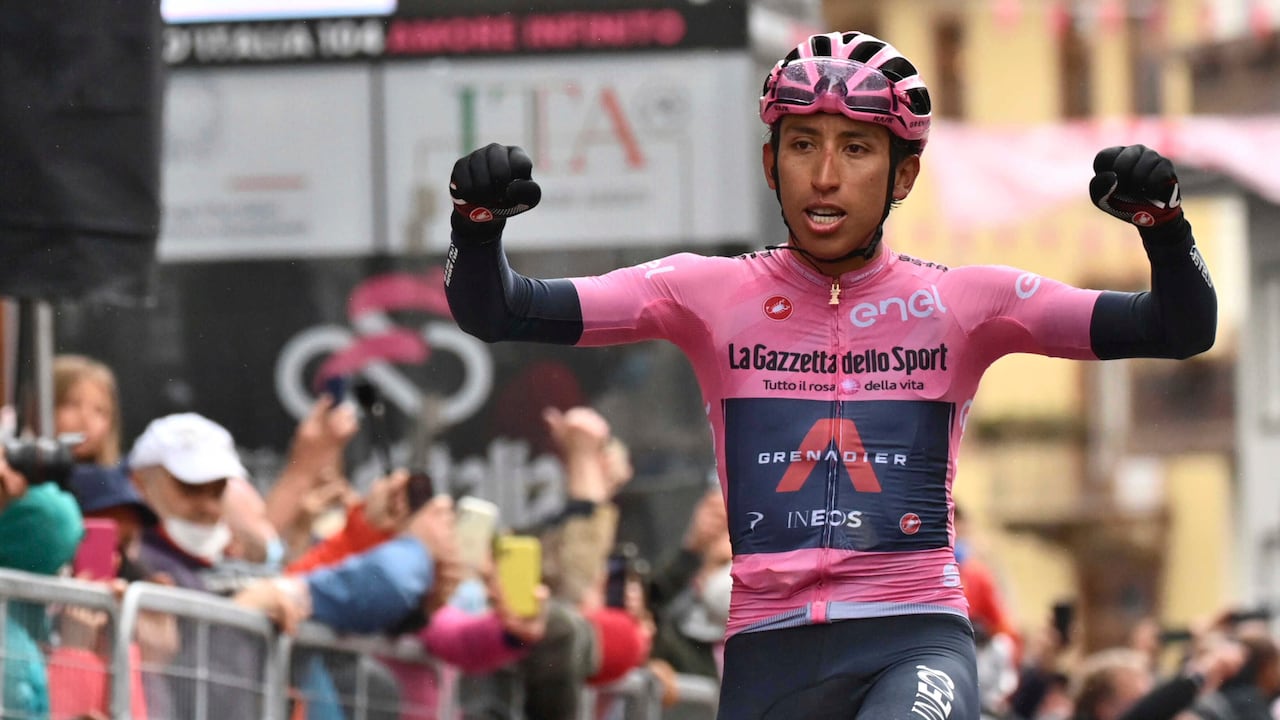 Egan Bernal, en el Giro de Italia 2021.
