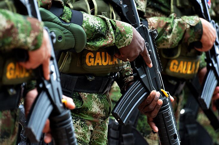 Unidades del Gaula Militar.