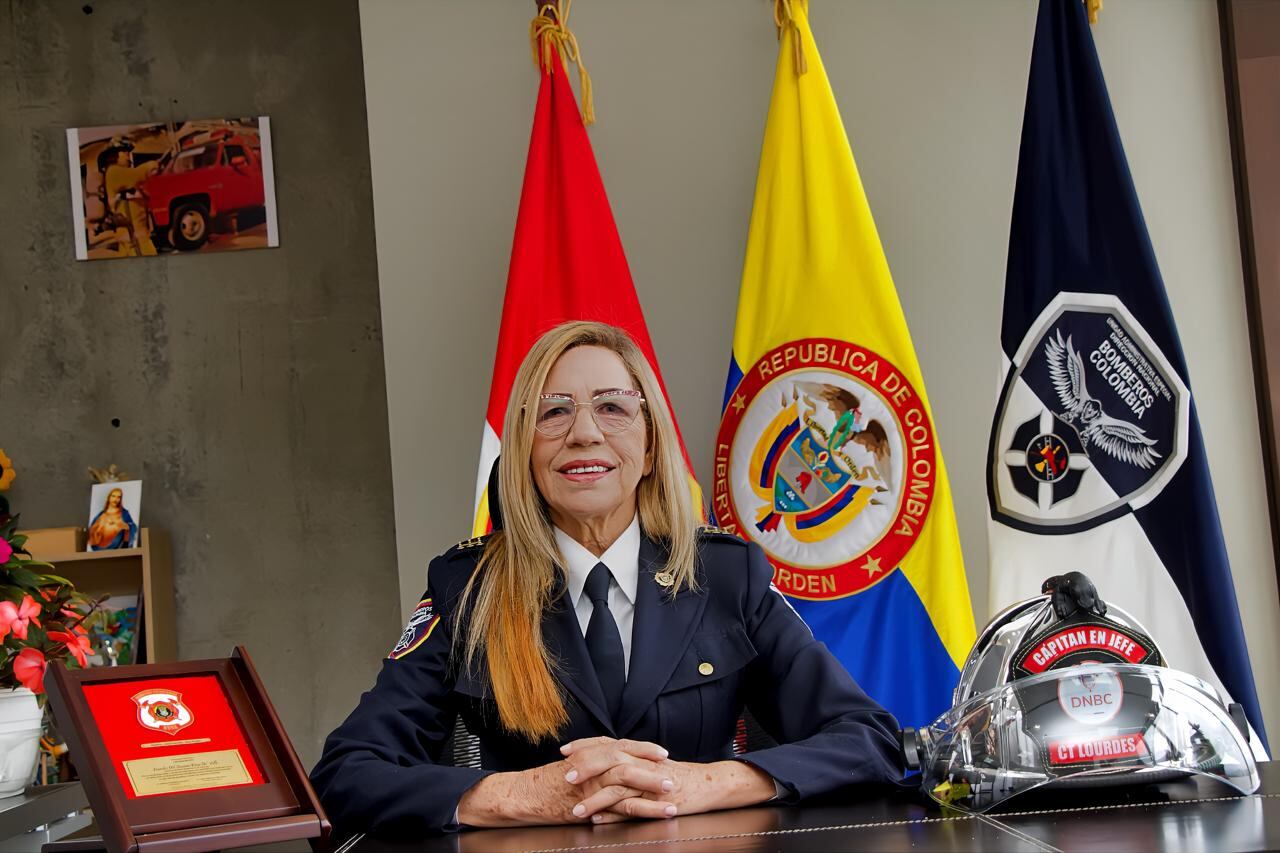 Lourdes del Socorro Peña del Valle, directora de Bomberos de Colombia.