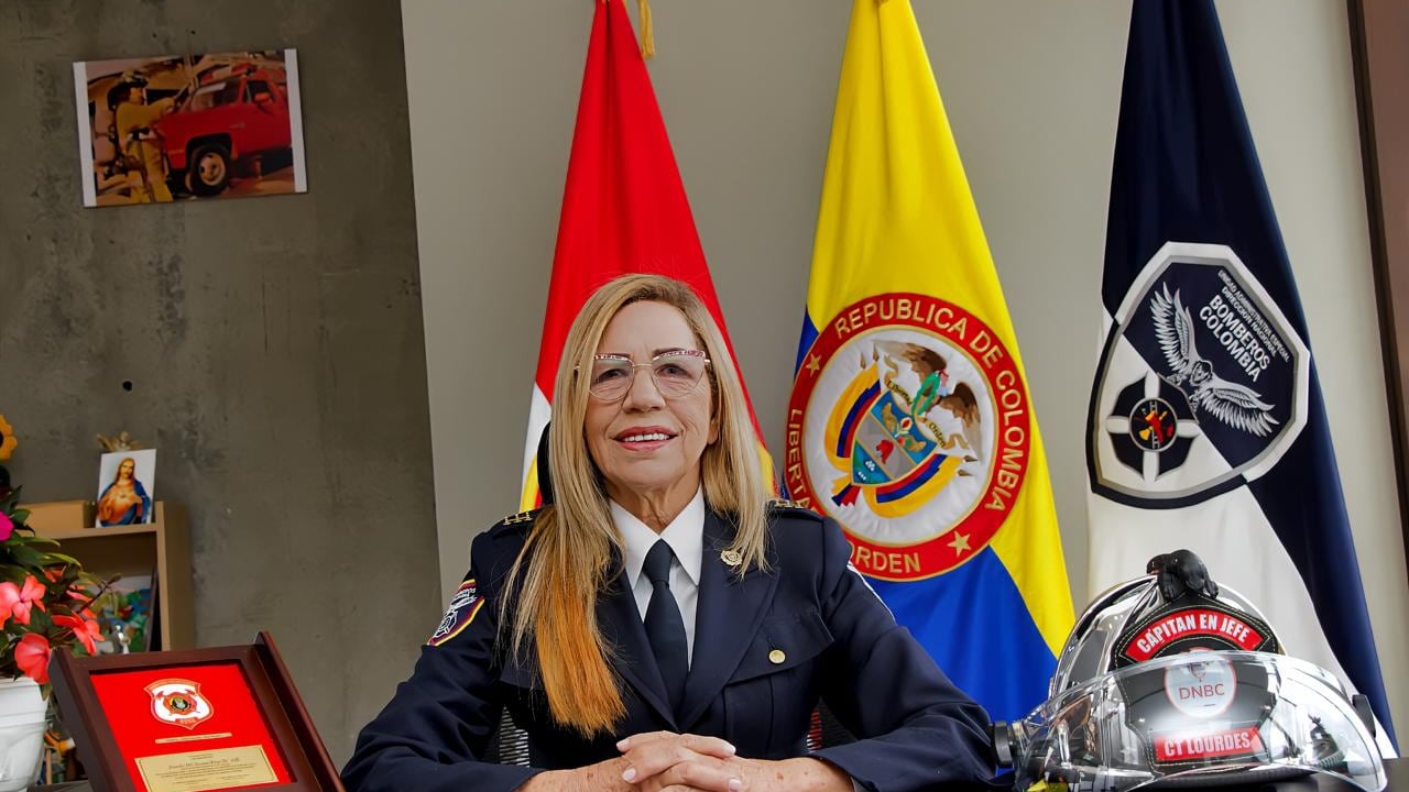 Lourdes del Socorro Peña del Valle, directora de Bomberos de Colombia.