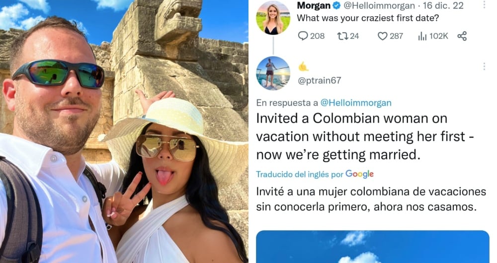 La publicación de Poulos en Twitter el pasado 17 de diciembre en horas de la mañana.