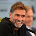 FRANKFURT AM MAIN, GERMANY - JULY 24: Juergen Klopp, Head Coach of Germany reacts during a DFB Press Conference at DFB-Campus on July 24, 2026 in Frankfurt am Main, Germany. (Photo by Christian Kaspar-Bartke/Getty Images) (Photo by Christian Kaspar-Bartke / GETTY IMAGES EUROPE / Getty Images via AFP)