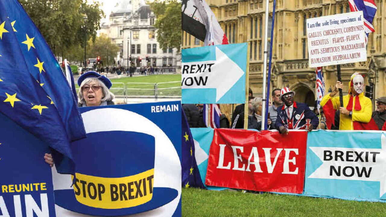 Según la reciente encuesta de Deltapoll, si hoy hubiera un referéndum por el brexit, el 44 por ciento de los británicos votarían por quedarse, otro 44 por irse, y el resto no sabe.