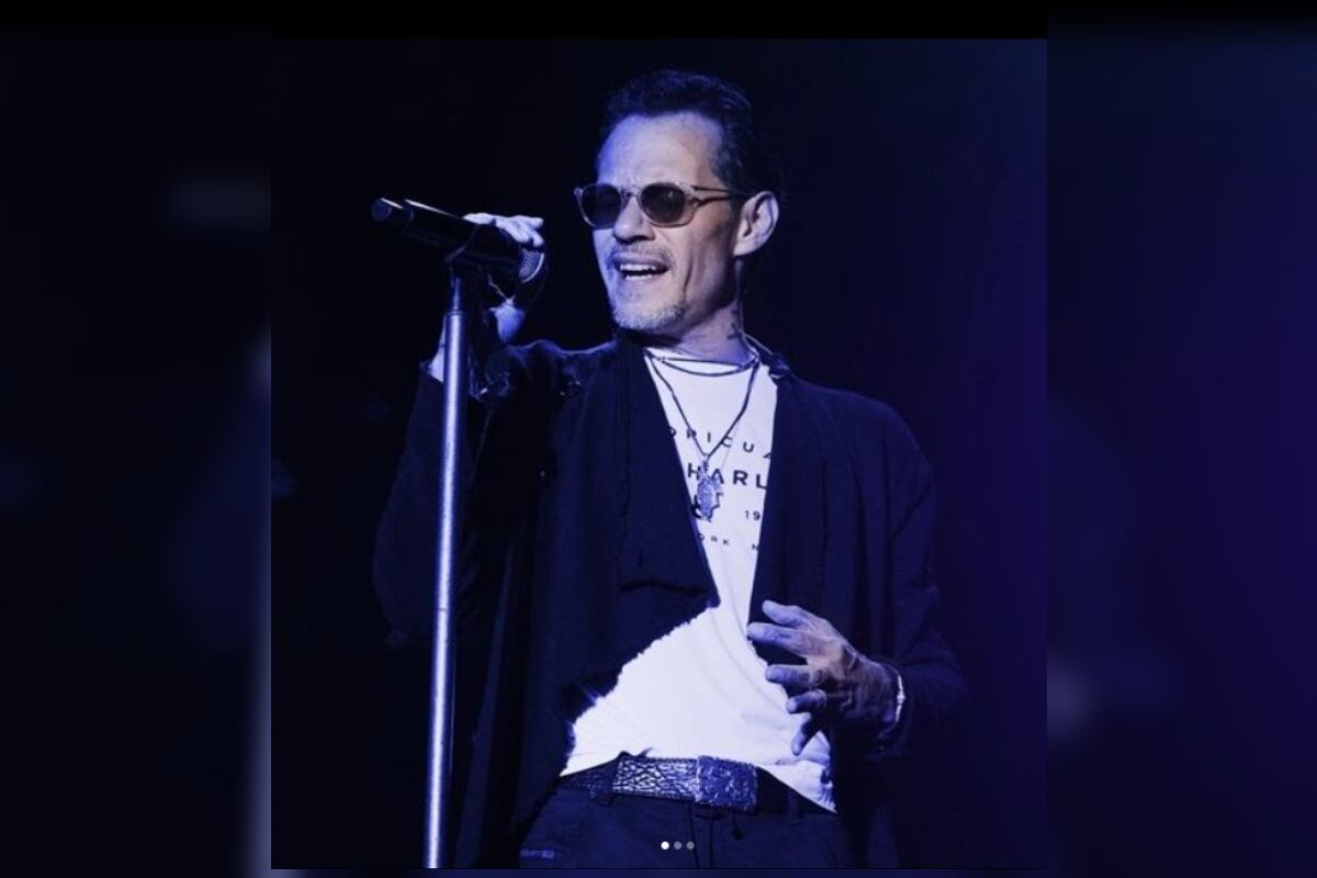 Marc Anthony recibió un “botellazo” en su concierto en Medellín