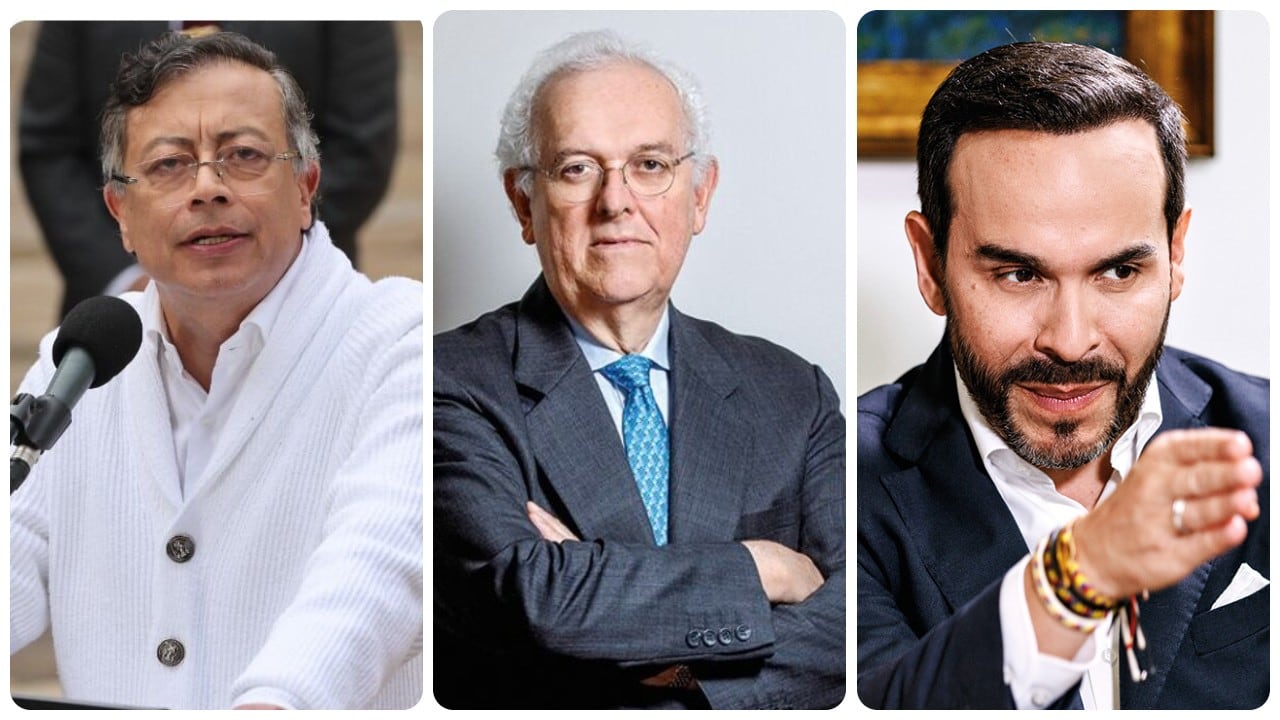 Gustavo Petro, José Antonio Ocampo y Abelardo De La Espriella.