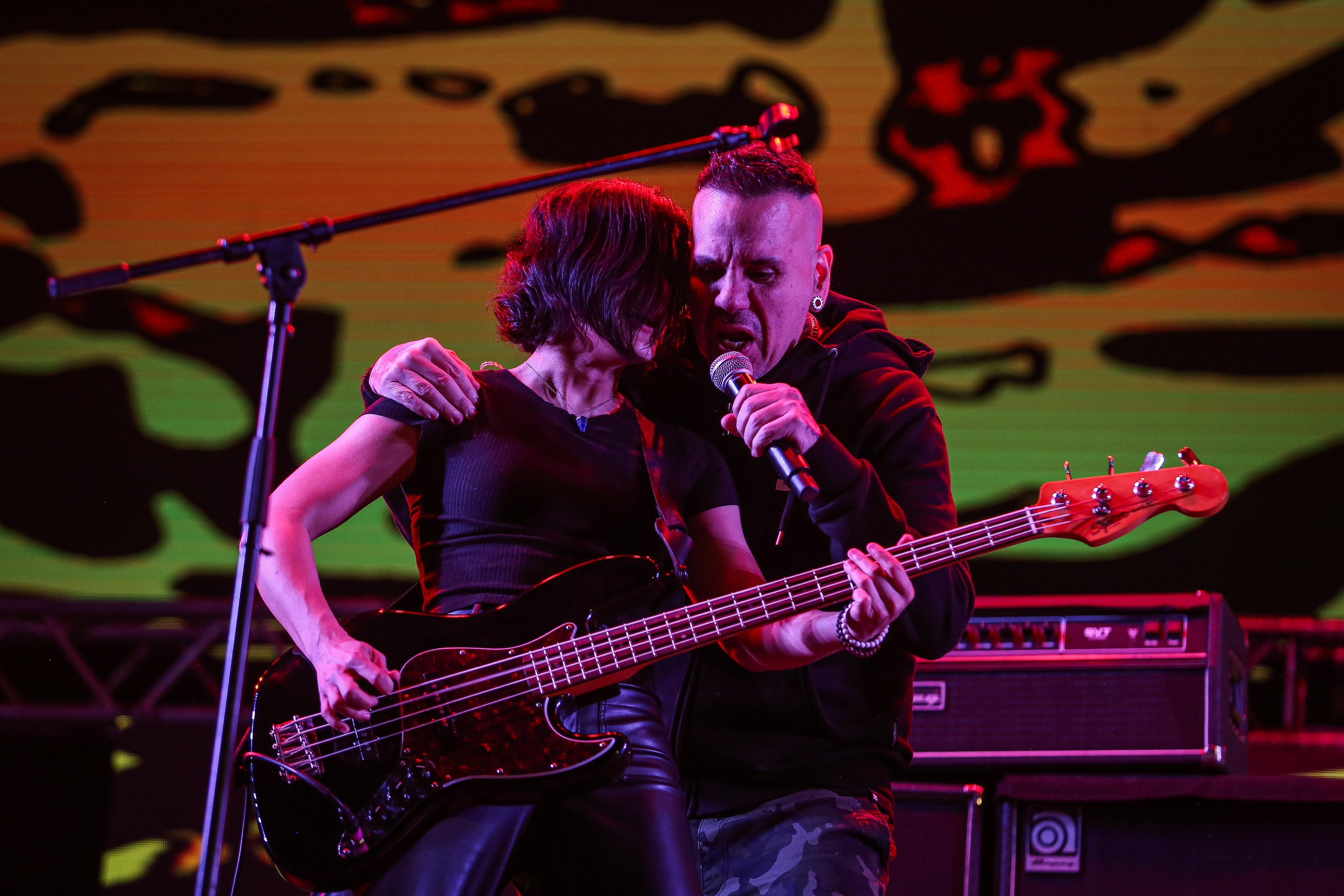 La Pestilencia en PazRock, en la Plaza de Bolívar, Bogotá, 12 de abril de 2024.