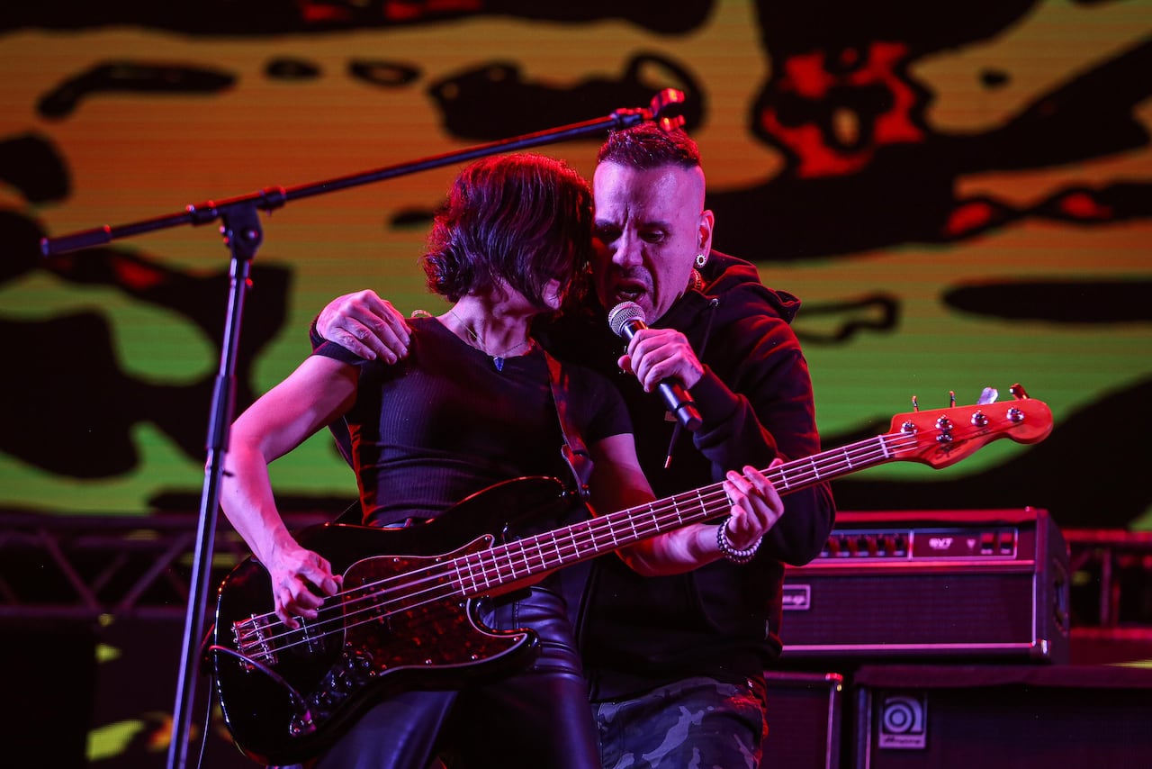 La Pestilencia en PazRock, en la Plaza de Bolívar, Bogotá, 12 de abril de 2024.