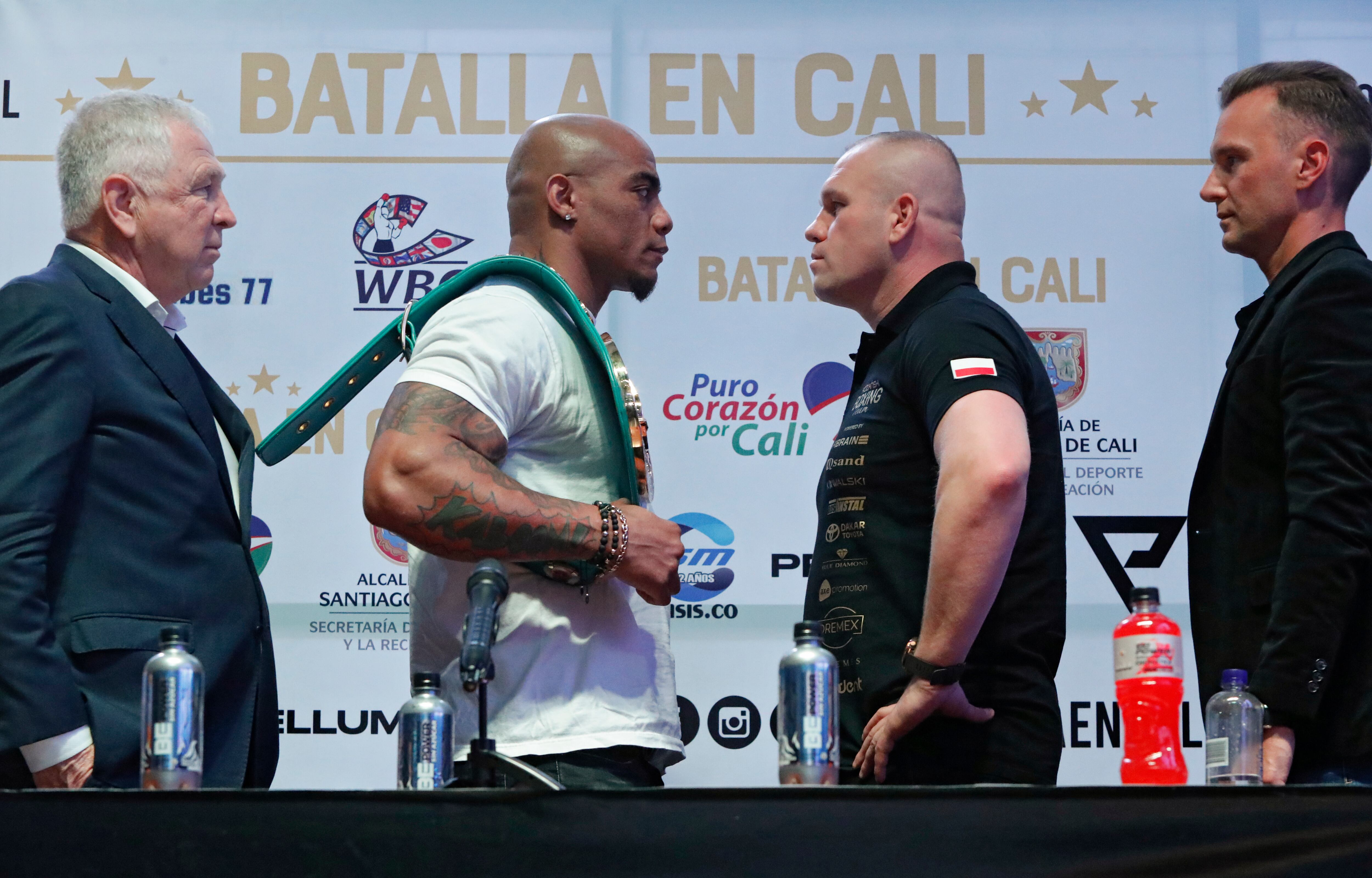 El boxeador colombiano Óscar Rivas 'kaboom'  realizará su primera defensa del título Mundial del peso Bridge del Consejo Mundial de Boxeo contra el polaco Lukasz Rozanski el próximo 13 de agosto en el estadio Pascual Guerrero de Cali
Bogota abril 26 del 2022
Foto Guillermo Torres Reina / Semana