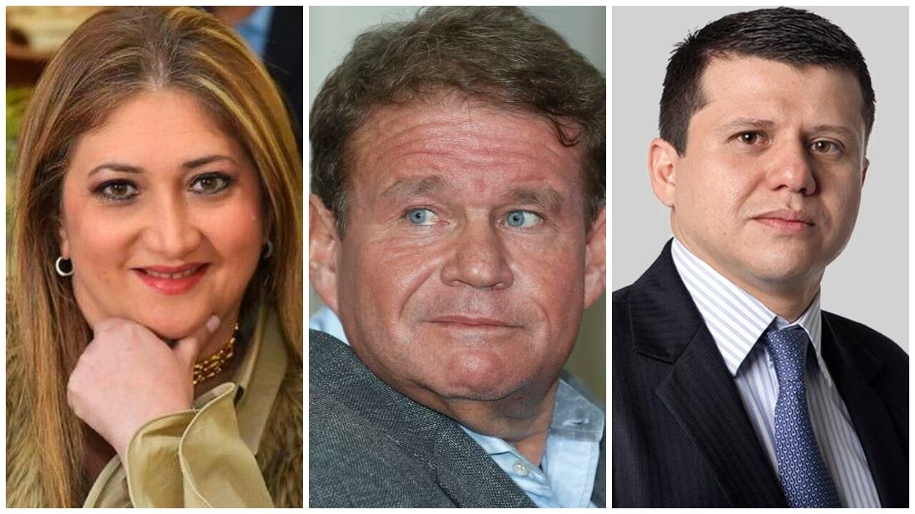 Básima Elías, el exsenador Otto Bula, y el exsenador Bernardo 'Noño' Elías