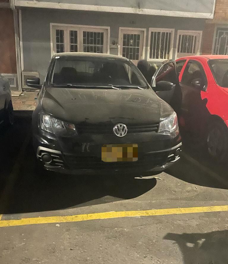 El automóvil de Francisco Álvarez, presunto abusador de la menor de 12 años.