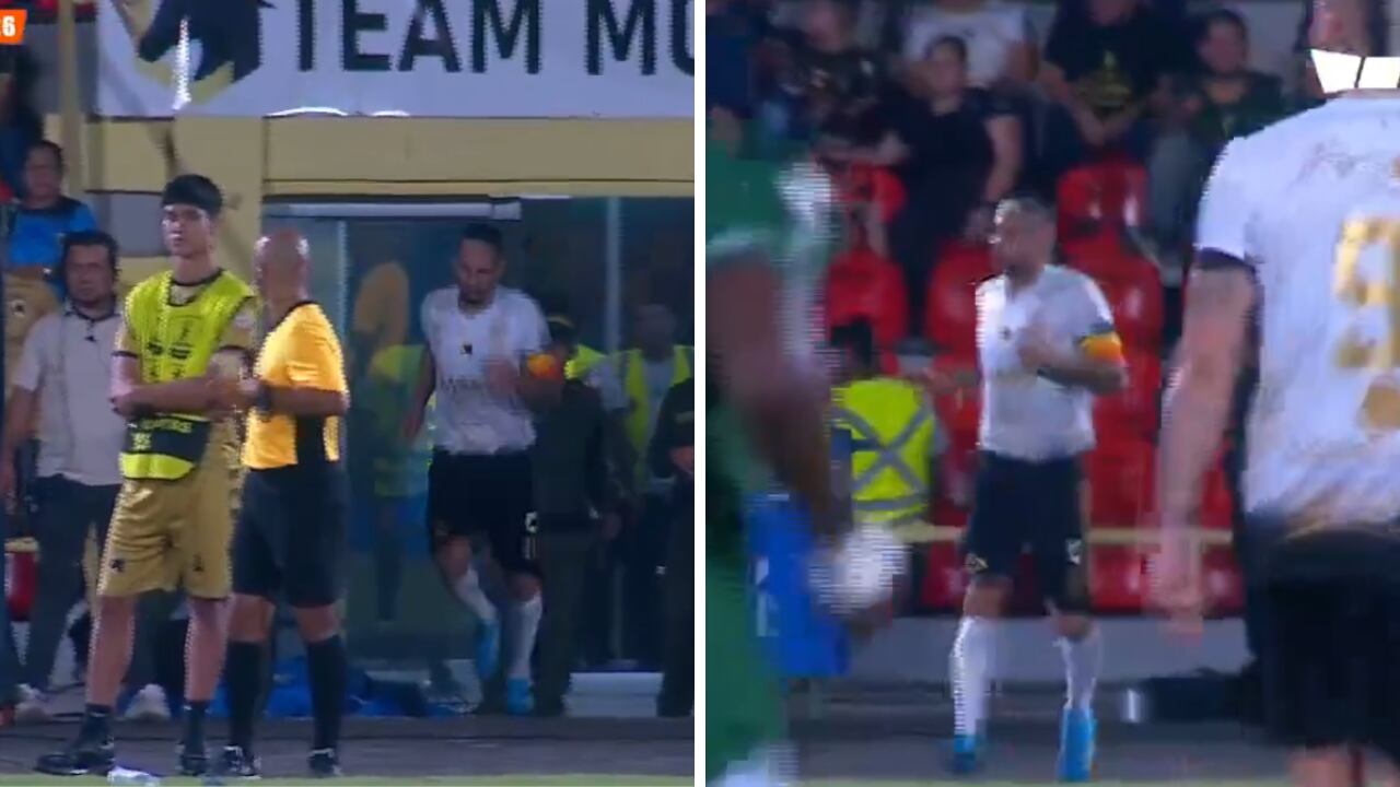 Bryan Urueña salió al baño en pleno partido de Liga