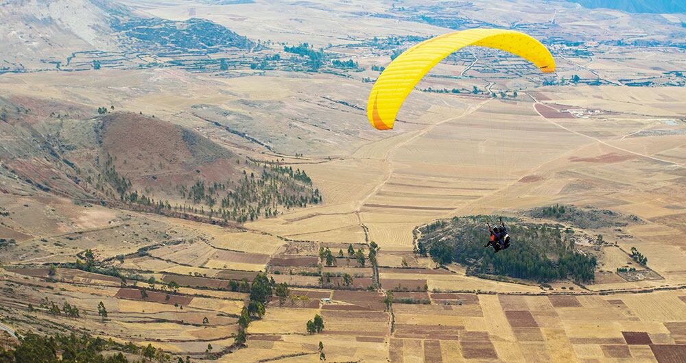 El Valle Sagrado de los incas, desde el aire