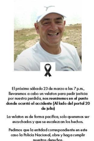 Impactante video del momento en que patrulla de la Policía choca a una moto con dos pasajeros; uno de ellos murió