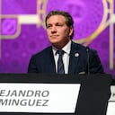 DOHA, QATAR - MARCH 31: FIFA Vice-President, President of CONMEBOL and FIFA Council member Alejandro Dominguez during 72nd FIFA Congress at Doha Exhibition and FIFA Secretary General Fatma Samoura Convention Center on March 31, 2022 in Doha, Qatar. (Photo by Stephen McCarthy - FIFA / FIFA via Getty Images)