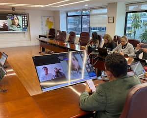 Reunión virtual de Ministra Irene Vélez, su equipo y mandatarios de Nariño y Cauca.