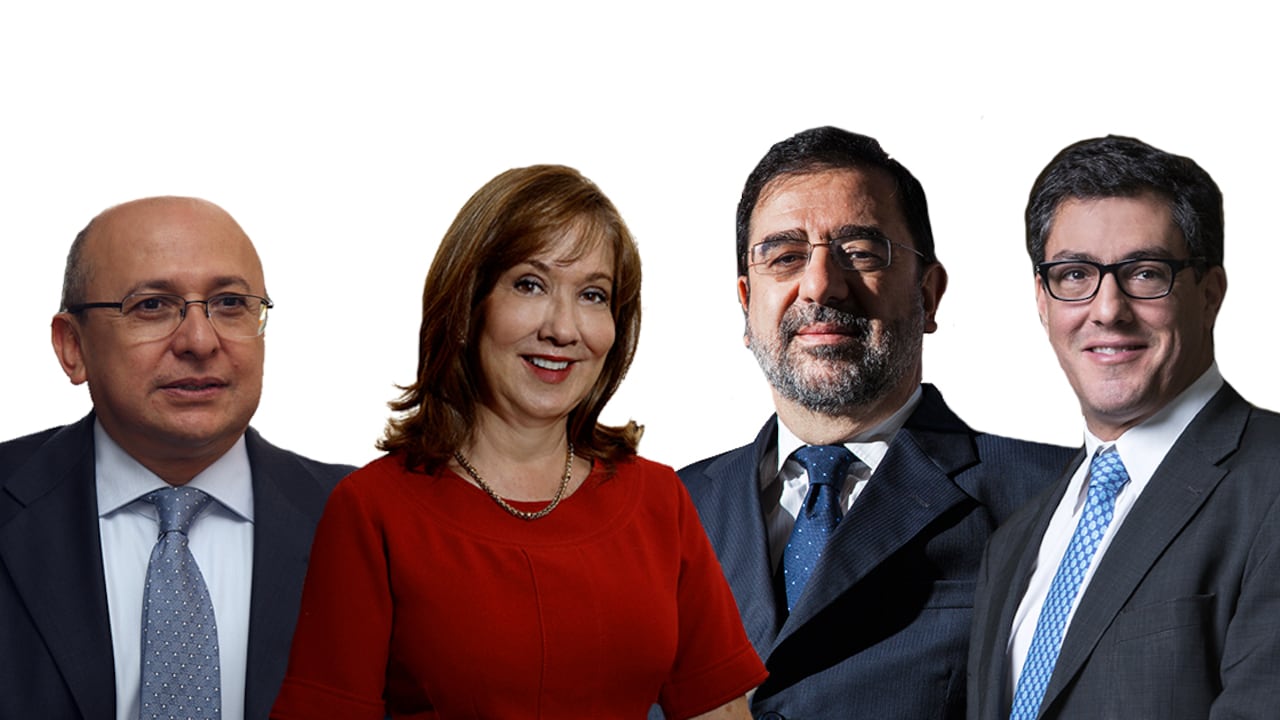 (De izquierda a derecha) Eduardo Montealegre Fiscal General, Soraya Montoya Directora de la Fundación Saladarriaga Concha, Hernando José Gómez Exdirector del DNP y Juan Ricardo Ortega Exdirector de la Dian. La Fiscalía General tiene en la mira a fundaciones que con esa fachada han intentado lavar activos o cometer otros delitos.