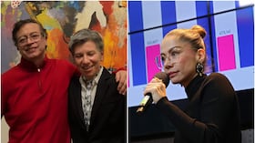 Gustavo Petro, Claudia López y Catherine Juvinao.