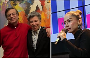 Gustavo Petro, Claudia López y Catherine Juvinao.