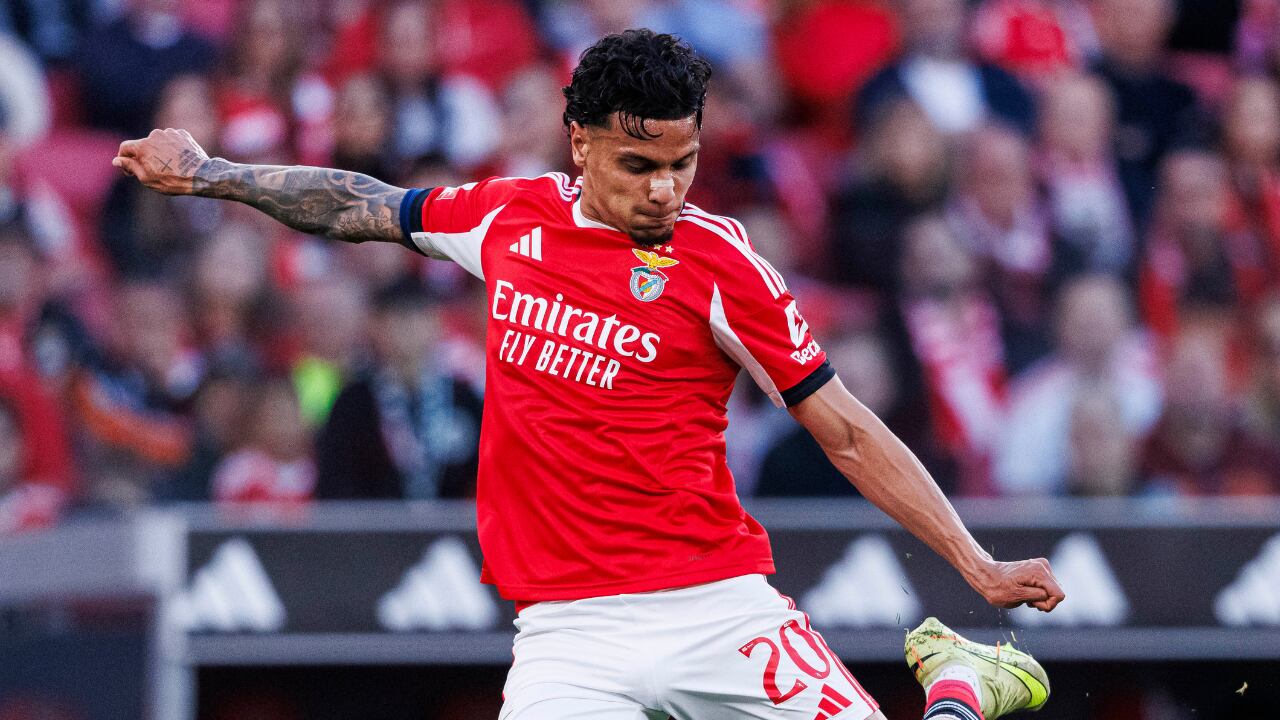 Richard Ríos anotó gol con Benfica ante Casa Pia.