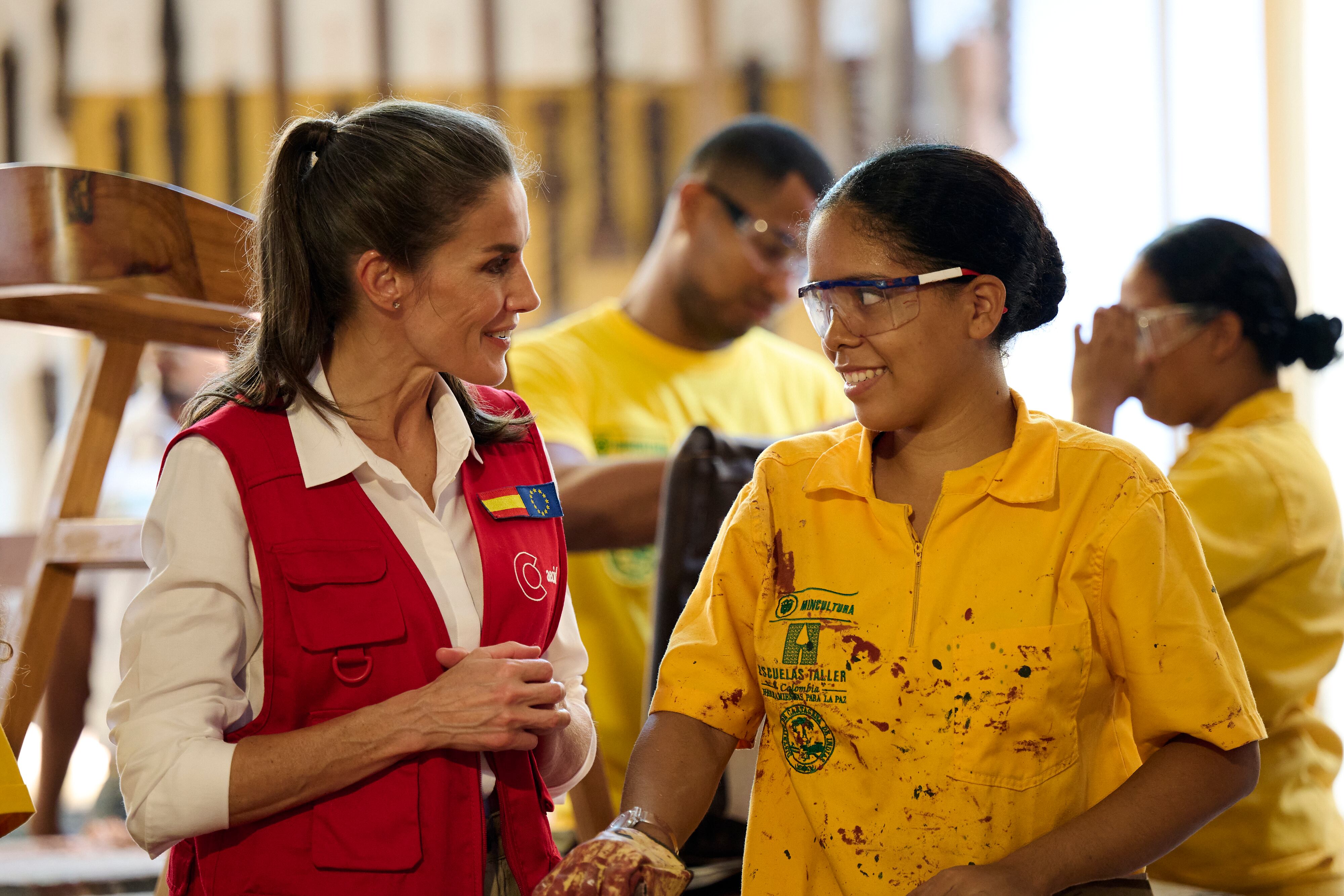 Day 1 - Queen Letizia Visit Colombia On Cooperation Trip