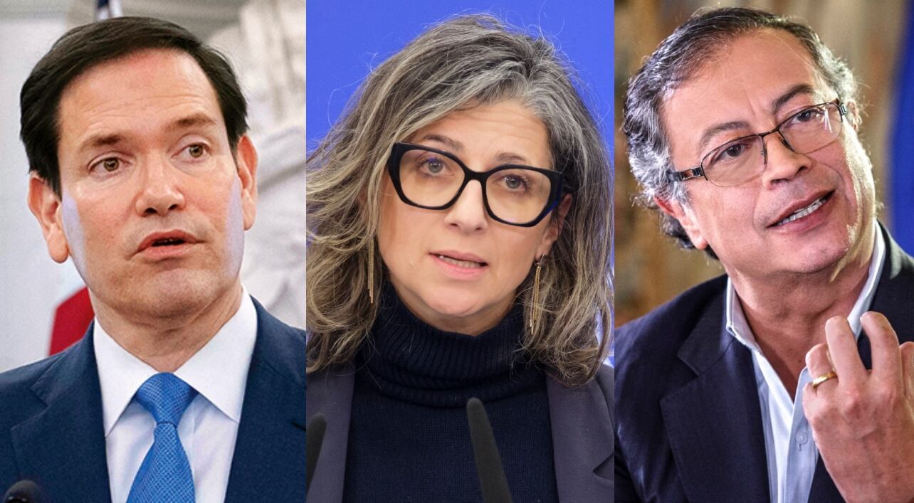 Marco Rubio, Francesca Albanese y Gustavo Petro