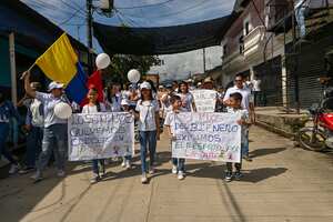 Marcha por la Paz en El Tarra, Norte de Santander