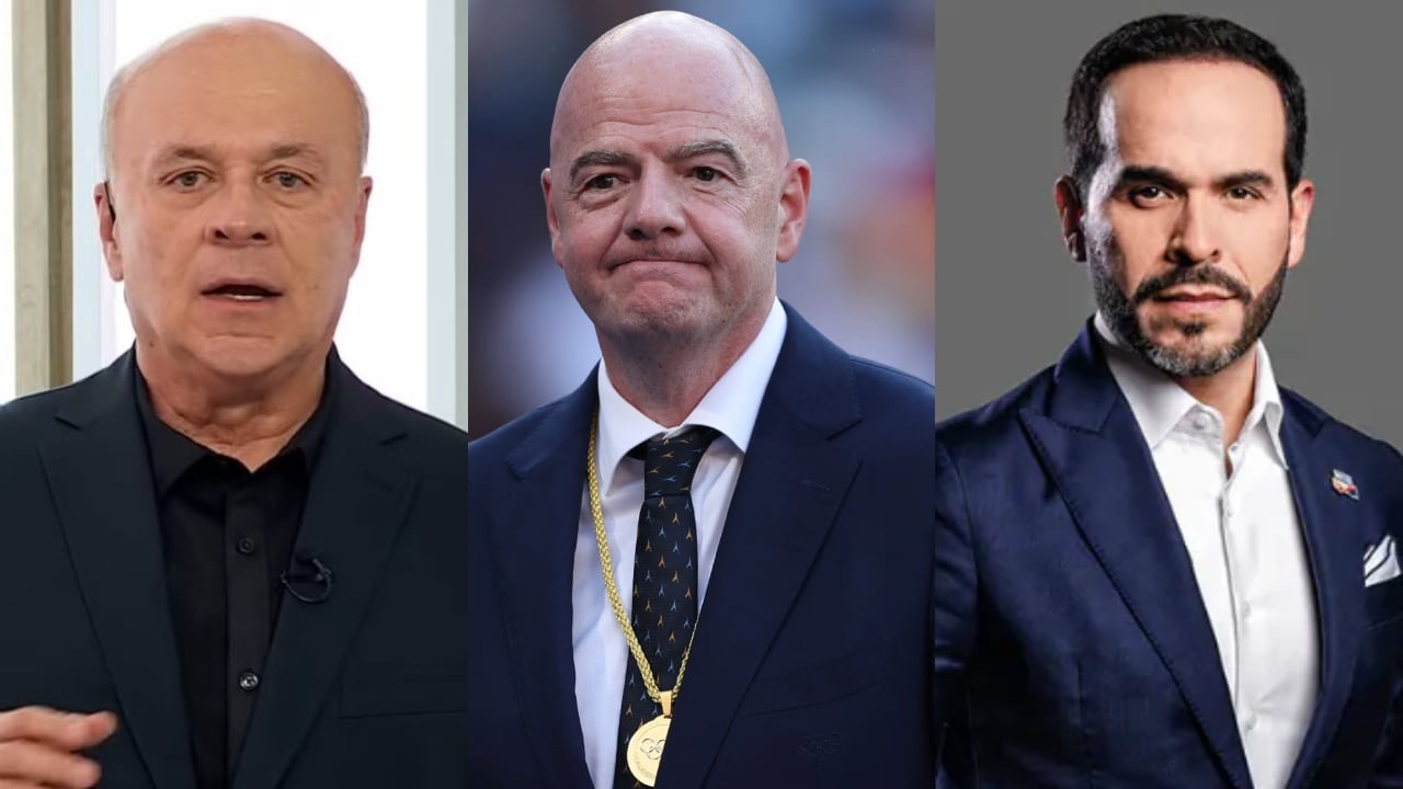 Carlos Antonio Vélez, Gianni Infantino y Abelardo De La Espriella.