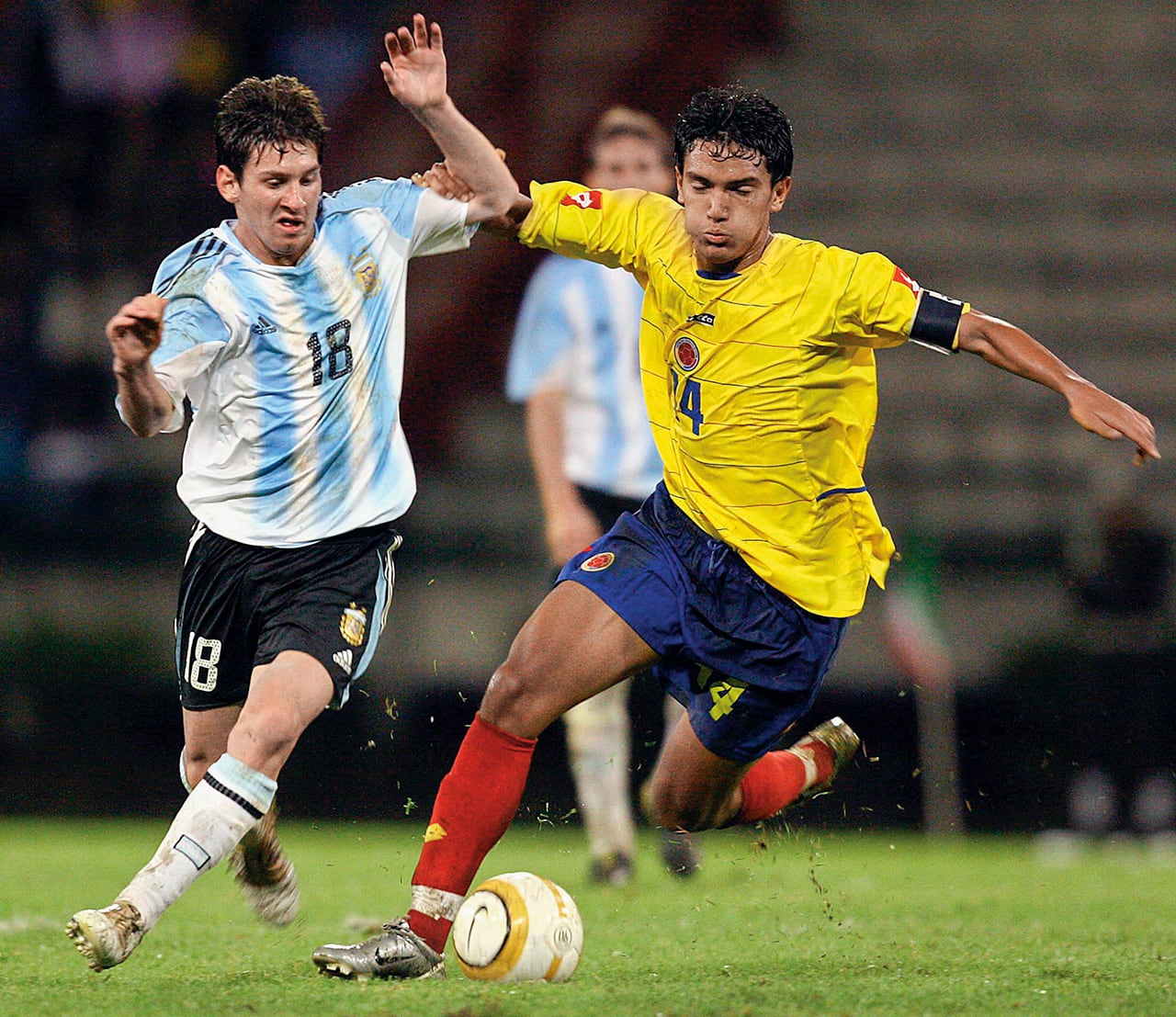 En 2005, la figura de Messi empezó su historia en el Sudamericano Sub-20, jugado en Colombia, y en el Mundial juvenil de la entonces Holanda, hoy Países Bajos.